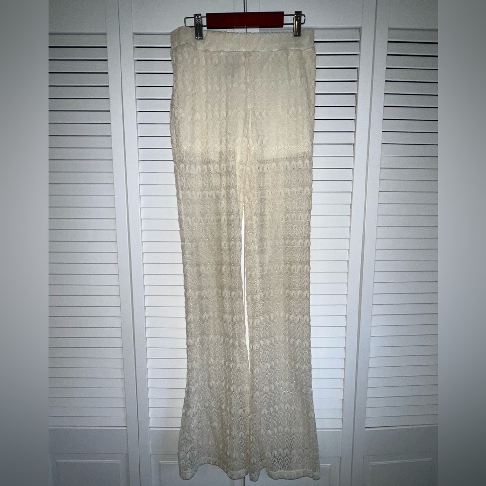 Joe Benbasset Lace Flare Pants, both size Small.